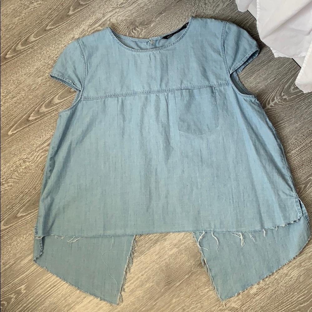 Zara denim shirt
